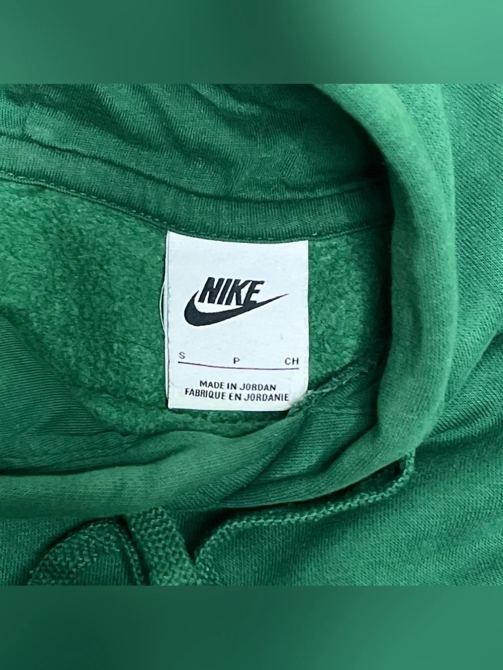 Nike Forest Green Pullover Hoodie with White Logo